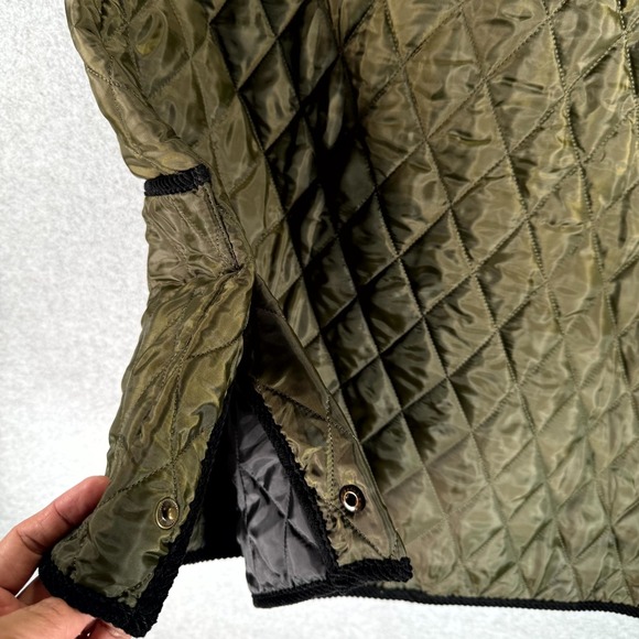 John Partridge Rag Gilet Quilted Vest Men's XL Olive Black Corduroy Button Front - Picture 7 of 10